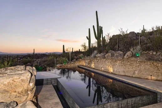 Pool construction project financed by Southern Arizona Pools financing options