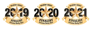 Badge of Triple Finalist of Arizona Daily Star for Southern Arizona Pools
